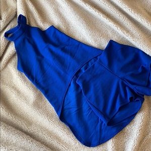 Blue Summer Sexy Blouse and Short Outfit Set